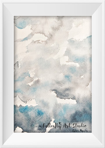 Ephemeral, a watercolor cloud and sky painting by Fallon Mento