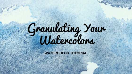 a tutorial about granulating watercolor paint